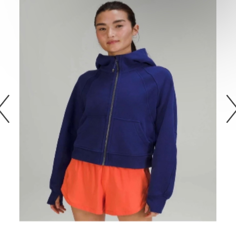 Lululemon Scuba Oversized Full Zip Hoodie M/L, like new, color;Larkspur